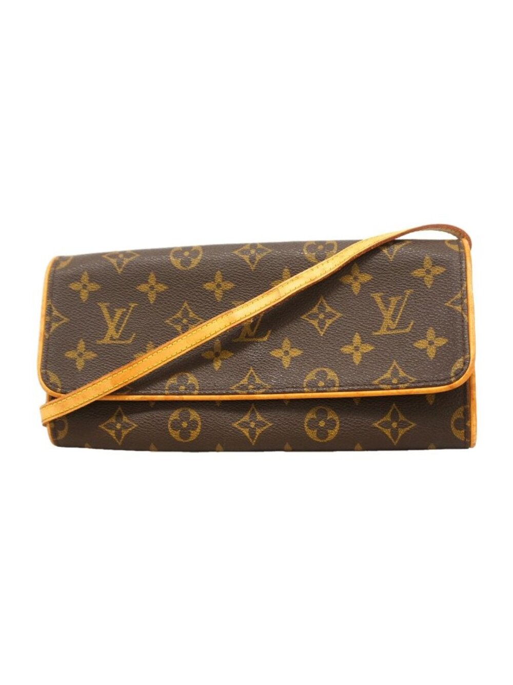 Louis Vuitton Shoulder Bag Monogram Pochette Twin GM Brown